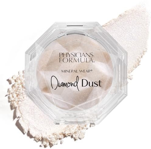 Physicians Formula, Mineral Wear® Diamond Glow Dust, Polvere per Viso con Effetto Luminoso e Glimmering, Formula Blurring che Lascia un Effetto Luminoso sulla Pelle, Lucentezza Starlit
