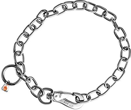 Sprenger Hundehalskette mit Sprenger Haken aus Edelstahl rostfrei 4 mm I Größe individuell einstellbar I Halskette (74 cm)