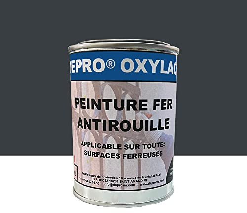 DEPROMA OXYLAC Peinture antirouille pour métal neuf et rouillé - 200GR - RAL 7016