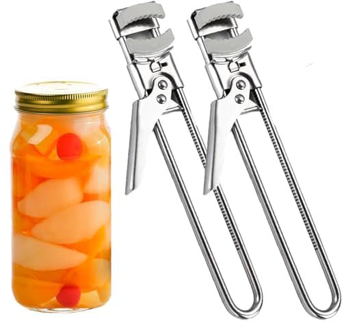 LSNTUU Gluckaro Dosenöffner, Funnel Gluckaro Dosenöffner, Einstellbarer Multifunktionaler Dosenöffner Aus Edelstahl Gluckaro, Dosenöffner Von Gluckaro, Dosenöffner Manuell Gluckaro (2PCS)
