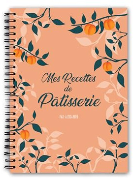Cahier de recettes à remplir pâtisseries, A5 livre de recettes vierges à compléter, reliure spirale, français