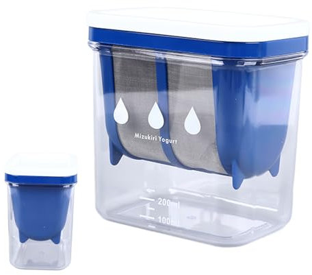 Cyrank Yogurt Strainer Stainless Steel, Yogurt Filter Greek Yogurt Maker Fine Mesh Strainer Large Capacity Yogurt Strainer Yoghurt Maker Strainer Greek Yogurt Strainer for Thick Greek Yogurt