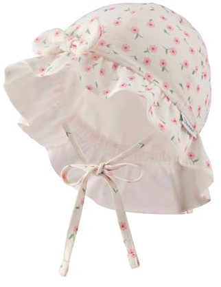 Sterntaler Barnhatt tryckt med blomhatt, ecru, 51