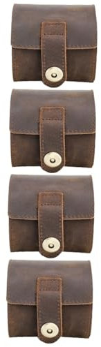 4 Stück Uhrentasche, Uhrenrollen, Uhren-Display-Box, Uhrenaufbewahrung, Organizer, tragbares Uhrengehäuse, Uhren für Herren, Herrenuhren, Schmuck, Aufbewahrungshalter, Uhren-Organizer-Gehäuse,