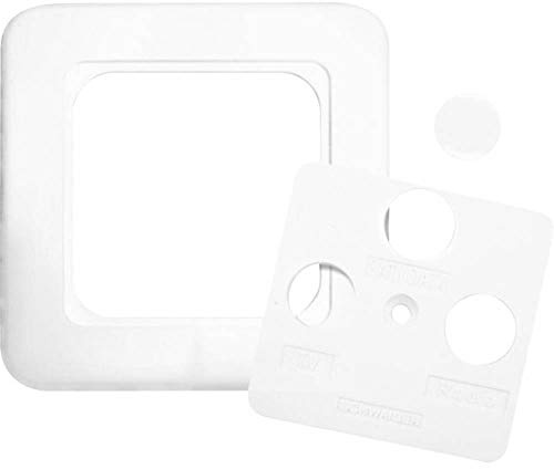 SCHWAIGER Ade/adrs532 Switch Plate/Outlet Cover – Switch Plates & Outlet Covers (White, SAT + TV + Radio, Conventional)
