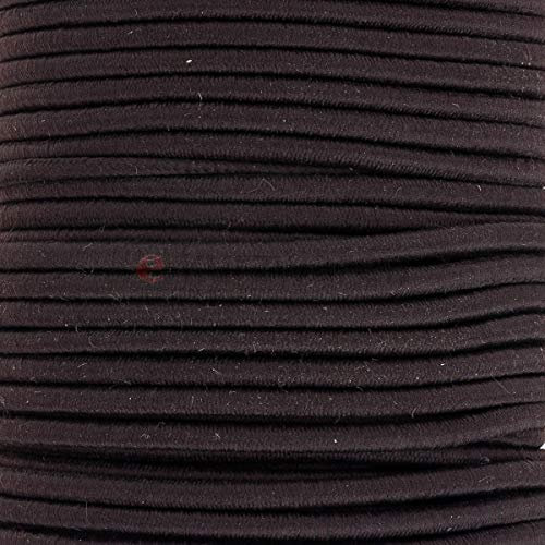 e-kurzwaren 5m Gummikordel 1mm / 2mm / 2,5mm / 3mm / 4mm / 5mm Hutgummi hochwertig Rundgummi Gummischnur elastisch Handwerk 32 Farben