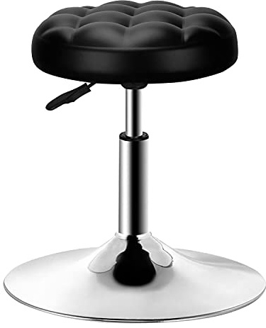 QiCheng&LYS Höhenverstellbarer Bürohocker, Sitzhöhenverstellung 40-53 cm, Ergonomischer Sitzhocker, für Büroarbeit Theke Küche und Zuhause (Massage Black)