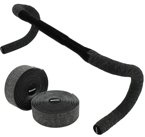 Senston Bike handlebar tape, Cycling Handle Grips Anti-slip Shock-Absorbent with Finish Tape and Handlebar Plugs