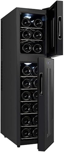 QPZMALSKY Gabinete Independiente para 18 Botellas Refrigeradores de Vino Integrados y autónomos