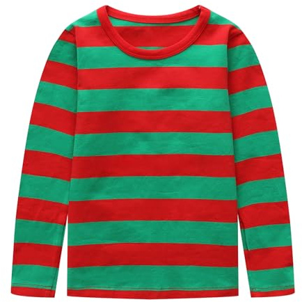 Magliette a maniche corte per ragazzi, magliette a righe per bambini, maglietta top per ragazzi e ragazze, età 1-10 anni, 7-8 Anni