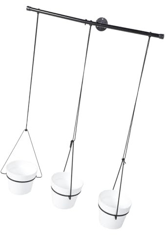 BESPORTBLE Macetero Colgante De Metal Soporte para Plantas Colgantes Diseño Minimalista