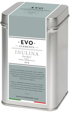 Evo Elements Inulina 400g - Fibra prebiotica per equilibrio intestinale e stabilità