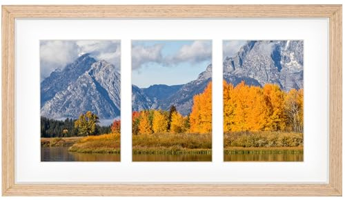 WenYa 3 Aperture Photo Frame 6x4 with Mount, Multi Picture Frame for Wall or Tabletop, Horizontal or Vertical Display