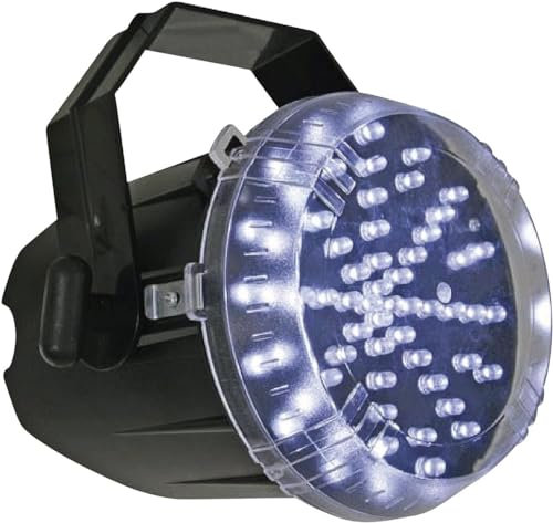 HQ Power White LED strobe 60 LEDs Negro - Accesorio de discoteca (Negro, 60 lámpara(s), 12 V, 332 g, 125 x 125 x 160 mm)