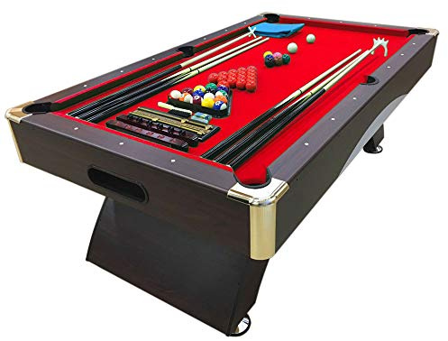 GRAFICA MA.RO S.R.L. Mesa de Billar Juegos de Billar Pool 7 ft Modelo NAPOLEONE Full Optional Carambola Full Medición 188 X 96 cm Nuevo Embalado Disponible