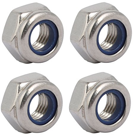 sourcing map Tuercas Hexagonales M8 x 1mm 4Pcs