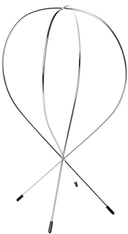LUTTMANN® Perückenständer Metall Halter statt Styroporkopf für Perücken, Zweithaar, Kopfhörer, Hüte, Mützen, Caps, Haarteile & Co. Größe 30 cm hoch x 17 cm breit
