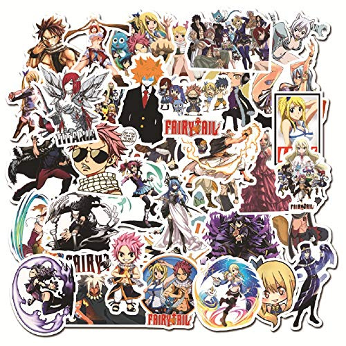 100pcs Fairy Tail Aufkleber Anime Vinyl Stickers Decals für Auto Motorräder Gepäck Skateboard Laptop