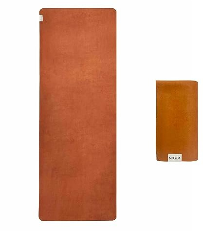 MIKKOA Reise-Yogamatte, 1,5 mm, faltbar, leicht, für Rucksackreisen, Rückzugsort, Outdoor, Fitnessstudio, Pilates, Trainingsmatte, maschinenwaschbar