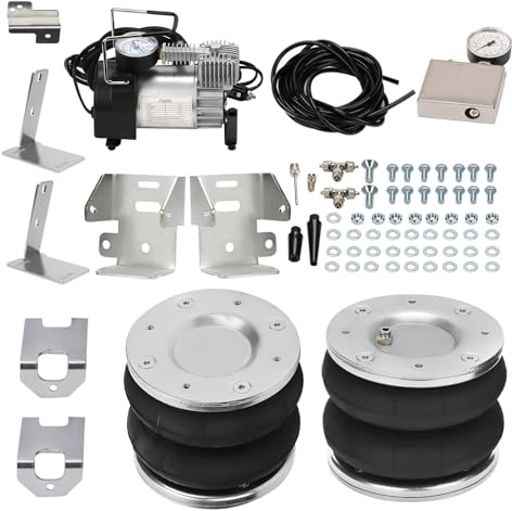 maXpeedingrods Air Suspension Spring Bag + 12V Compressor Kit for Ford Transit 2001-2020