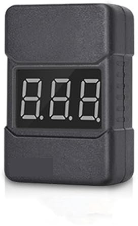 CCZRD 1-8S Lipo Battery Voltage Tester Low Voltage Buzzer Alarm Battery Voltage Checker With Dual Speakers Battery Tester(With case)