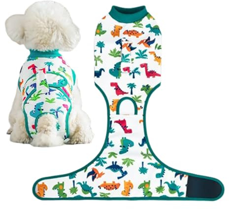 Gihioue Body ricreativo per cani – Anti Leccare Cane Castrazione Recovery Suit per cagna, comodo abbigliamento per animali domestici per la cura delle ferite dopo operazioni di riabilitazione