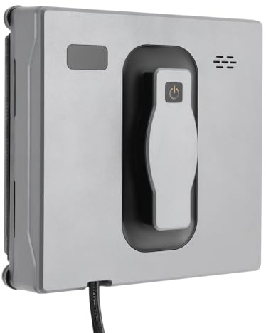 Loobiiny Robot nettoyeur de vitres - Télécommande automatique - Application - 3 modes de mouvement - Design à double pulvérisation - Pour grandes fenêtres extérieures - Forte aspiration