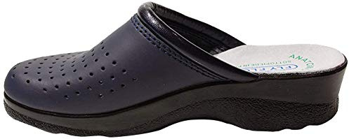 Ciabatte Sanitarie Donna Ciabatta Blu Bianco Bianca Bianche Made In Italy FLY FLOT Art 311 (37, Blu)