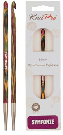 KnitPro Symfonie Afghanische/Tunesische Häkelnadeln | 6mm