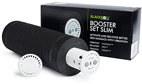 Blackroll Add On Selbstmassagerolle BOOSTER, Set SLIM schwarz (Härtegrad mittel), One Size