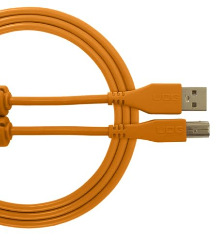 UDG U95003OR Cavo USB 2.0 (A-B) - Audio ad alta velocità ottimizzato USB 2.0 A-maschio a B-maschio, 3 metri, arancione