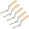 Toolty Truelle pointeur en acier inoxydable, outil à main – avec poignée en bois – Lot de 5 pièces 6, 8, 10, 12, 14 mm – Maçon à faire soi-même – TLTY-S002
