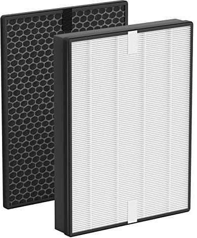 FY2420/30 Ersatzfilter kompatibel mit Philips Luftreiniger AC2882, AC2885 | AC2887, A2889, AC2892, AC3829, Serie 2000 und 3000, inklusive 1 HEPA-Filter und 1 Aktivkohlefilter