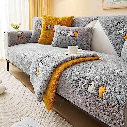 MTHGH sofaschutz，Samt rutschfest l Form 1 2 3 4 Sitzer Sofabezug ，sofaschoner Katze Hund Decke ecksofa Outdoor Sofa Überwurf,D-70x90cm