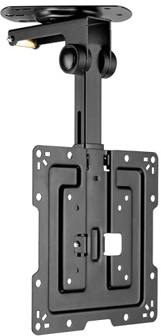 RICOO Universal TV y Monitor de Montaje en Techo, D0422 Soporte TV de Techo para Monitores de 19-43 Pulgadas, Brazo TV con VESA MAX. 200x200, Plegable y Giratorio
