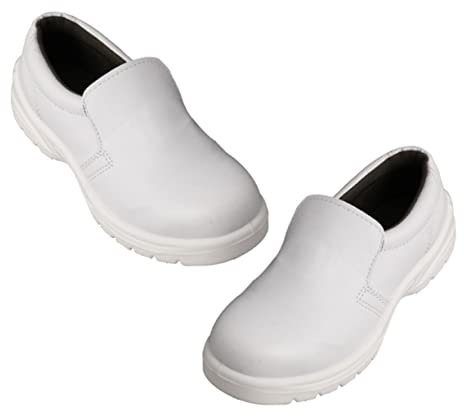 WOFASHPURET Leichte Atmungsaktive Sicherheitsschuhe Weiß -Sneaker BAU-Sneaker Durchtrittsichere Schuhwerk