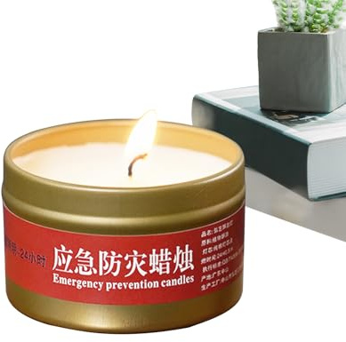 Vela de tormenta, velas de luz – Faroles portátiles enlatados brillantes de 20 horas de tiempo de combustión para el hogar, tienda de campaña, suministros para interiores y exteriores