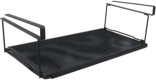 ZoeQide Estantería inferior cesta extensible para colgar cesta colgante armario armario de cocina de metal organizador con diseño de malla práctica cesta de almacenamiento debajo de la estantería para