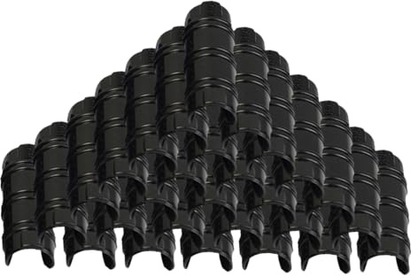 BAZEITFLOW 30 Piezas Clips Duraderos para Estructura de Invernadero Fijación Resistente para Película y Malla Accesorios de Policarbonato para Jardín