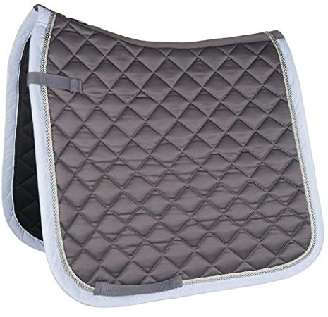 Hkm Hkm 4057052398599 Saddle Cloth Borkum-9330 Dark Grey/Red Pony Dressage