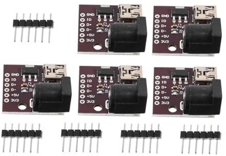 PartyKindom USB Power Ladeanschluss Einheit 5v 5 Stück Kleiner USB Stromversorgungsbaustein Mit Überlastungsschutz Für Netzteil Und Digitale Leistungsgeräte