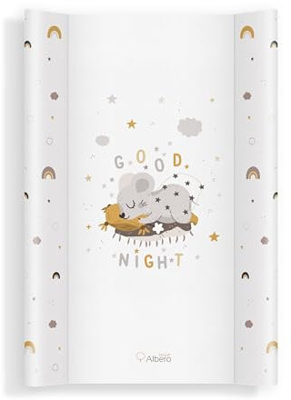 Bequem und Praktisch Wickelauflage 2 keil Wickelkommode harter Wickelmulde für Babybett 70x47 für Mädchen und Junge Abwaschbar PT70 437 Good night