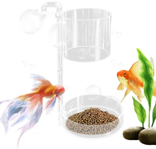 Floating and Submersible Shrimp Food Dish | Fish Feeder - Accessories for Beginners and Indoor Aquaristic Enthusiasts