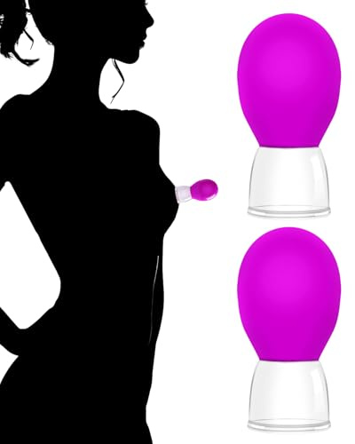 Rudfovn 2 Pcs Nipple Suckers for Extreme Pleasure, Nipple Clamps for Beginners, BDSM Nipple Stimulation Toys for Adults