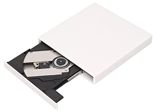 Tomantery Extern Hårddisk USB Ultratunn Bärbar CD-spelare för Bärbara Stationära Datorer, Svart, Plug and Play, Lämplig för Bärbara Datorer/netbooks