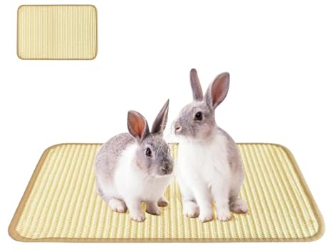 Bunny Scratch Mat Bedding Scratcher Pad | 15.7x23.6 Inches Rabbit Cage Mat for Home Resting Sleeping Nesting Biting Floor Hutch Cage