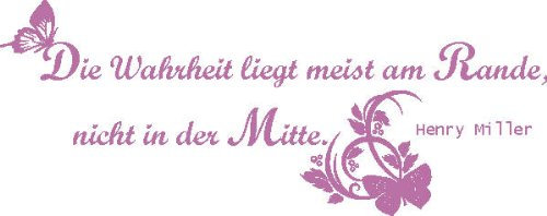 INDIGOS 4051719317626 Wandtattoo, Vinyl, flieder, 60 x 10 x 10 cm