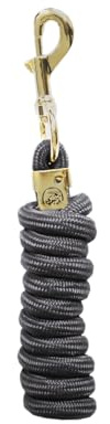 Kentucky Horsewear Lead Rope Basic Karabiner, Farbe:grau