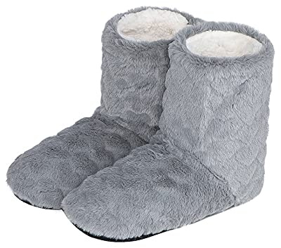 Pantoufles Hiver en Peluche Thermique Chaussons de Maison Bureau Chambre Voyage Confortable Chaussures Bottes Femme Homme Antidérapage Mules Intérieur Doux Slippers Chaussettes de Sol 38-40