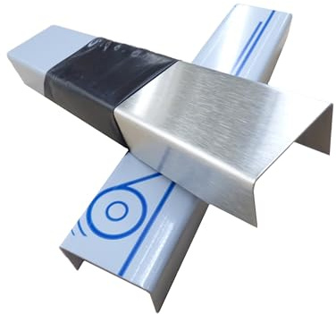 U-Profil Edelstahl gebürstet, Stärke 0,5mm Länge 1000mm,Innenmaß 30mm x 150mm x 30mm | 107 weitere Größen und 4 verschiedene Materialstärken auswählbar |